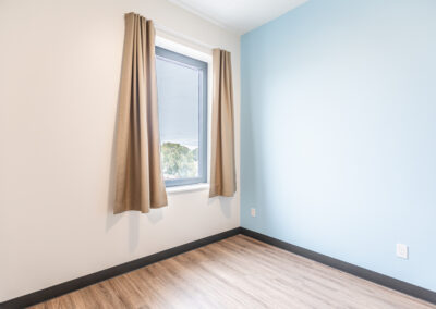 1 Bedroom barrier free unit – Bedroom